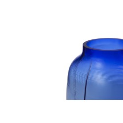 Step vase - Blue - H23 x Ø11,5 cm - Normann Copenhagen