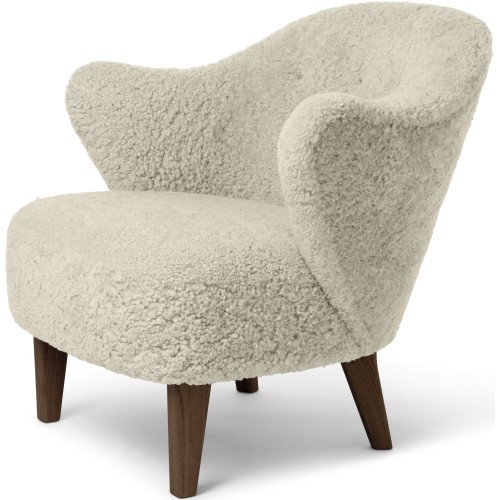 Fauteuil Ingeborg – Peau de mouton Green Tea + Chêne teinté foncé - Audo Copenhagen