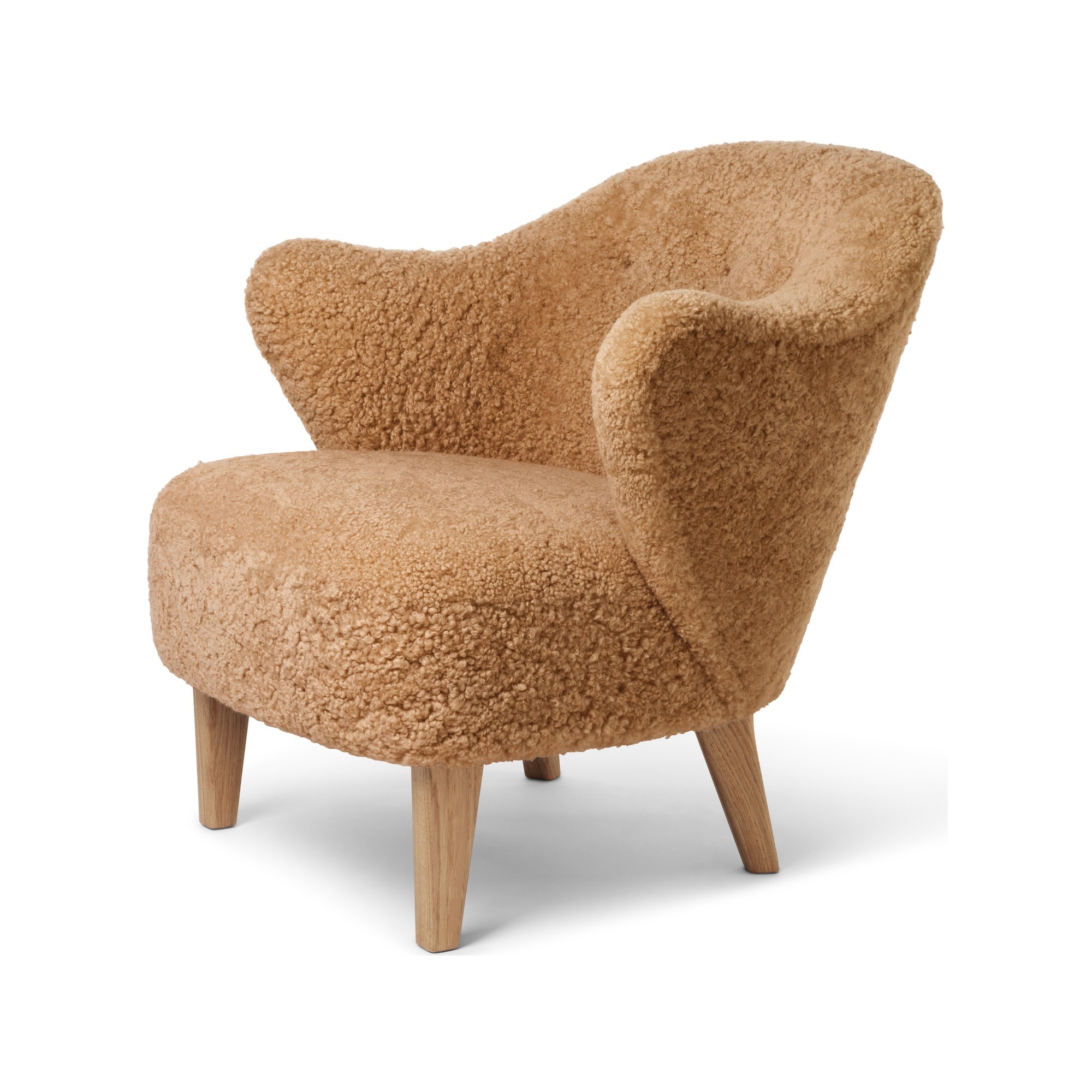 Fauteuil Ingeborg – Peau de mouton Honey + Chêne naturel - Audo Copenhagen