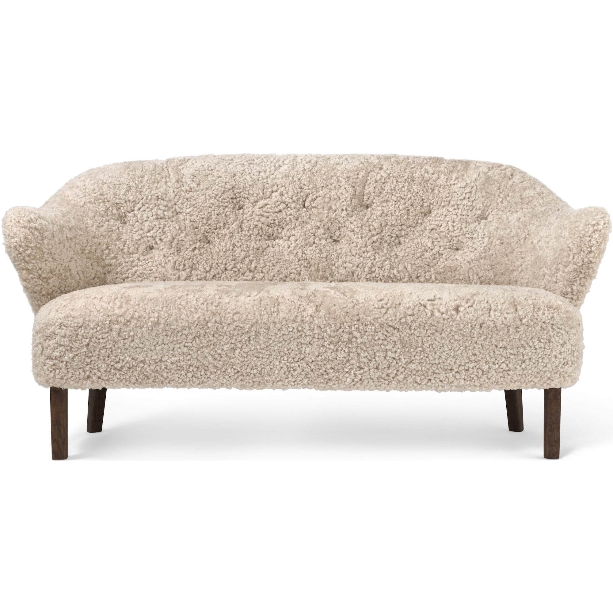 Ingeborg Sofa – Moonlight Sheepskin + Dark stained oak - Audo Copenhagen