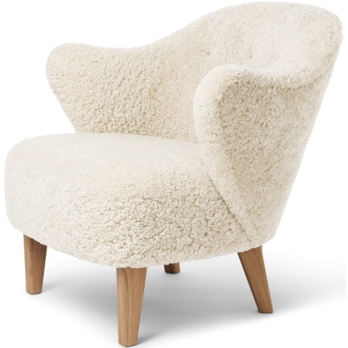 Fauteuil Ingeborg – Peau de mouton Off-White + Chêne naturel - Audo Copenhagen