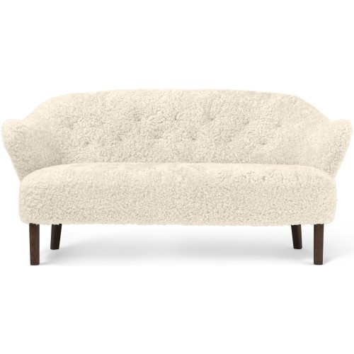 Ingeborg Sofa – Off-White Sheepskin + Dark stained oak - Audo Copenhagen