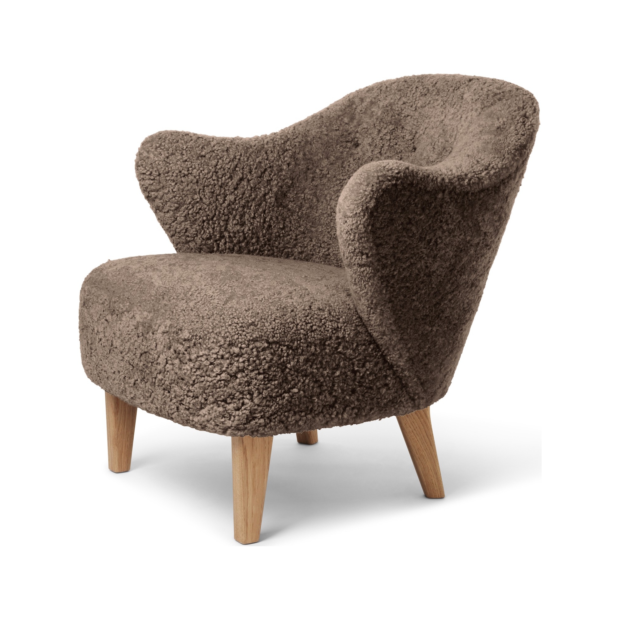 Fauteuil Ingeborg – Peau de mouton Sahara + Chêne naturel - Audo Copenhagen