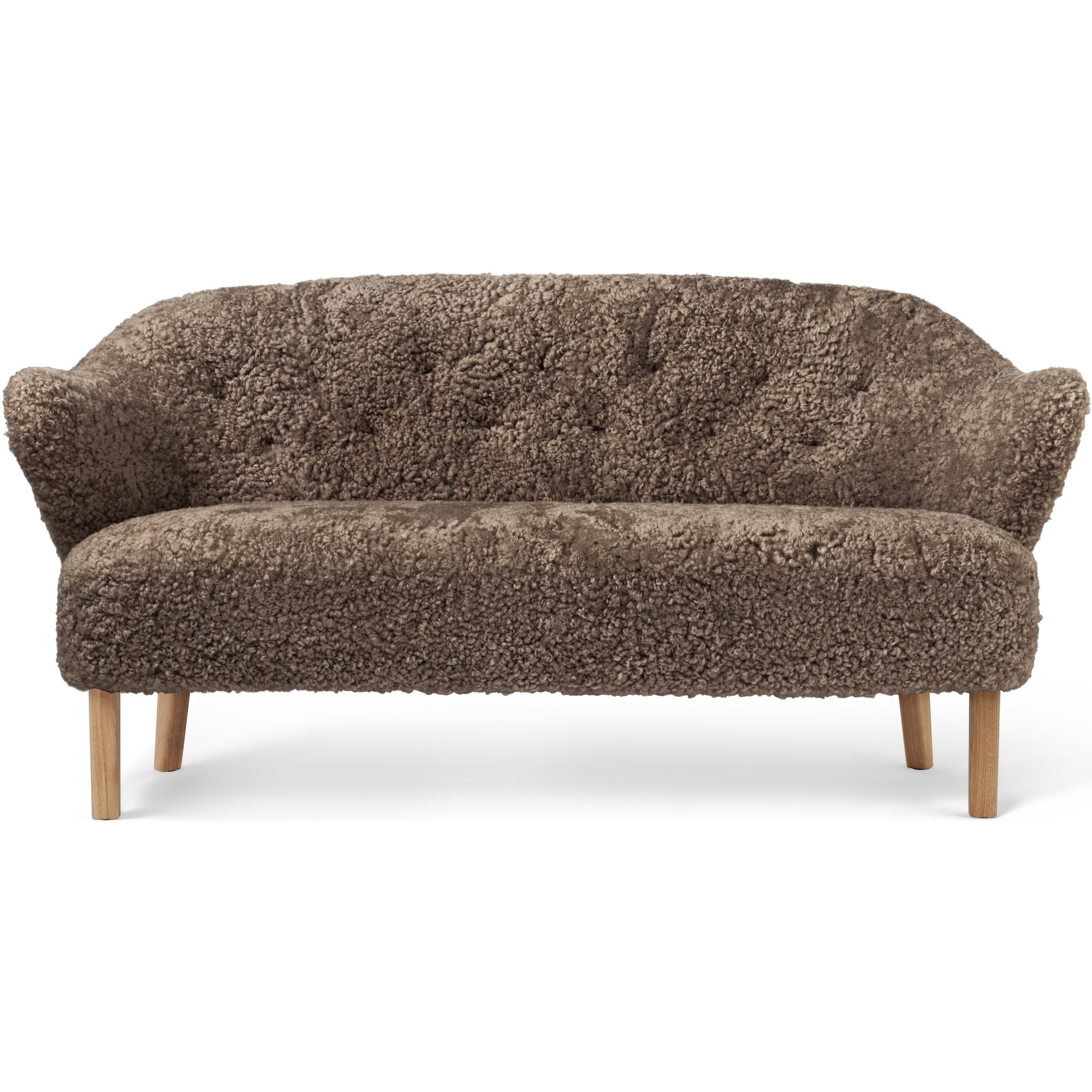 Ingeborg Sofa – Sahara Sheepskin + Natural oak - Audo Copenhagen