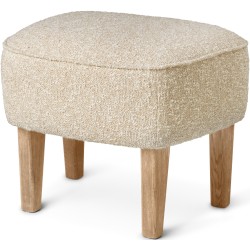 Ingeborg Pouf – Zero 001 Fabric + Natural oak - Audo Copenhagen