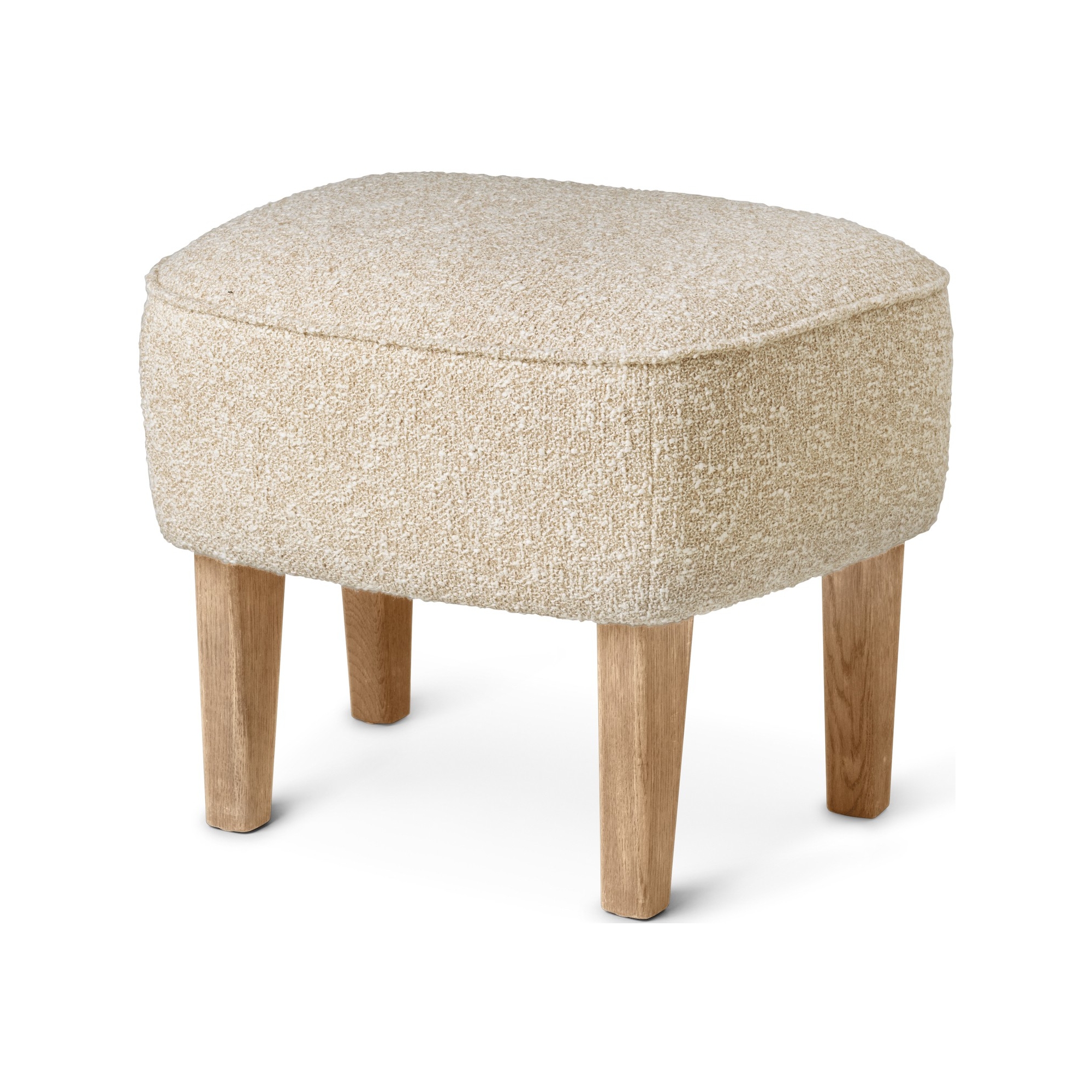 Ingeborg Pouf – Zero 001 Fabric + Natural oak - Audo Copenhagen