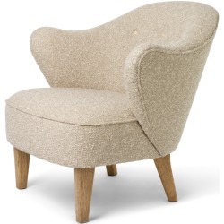 Fauteuil Ingeborg – Tissu Zero 001 + Chêne naturel - Audo Copenhagen