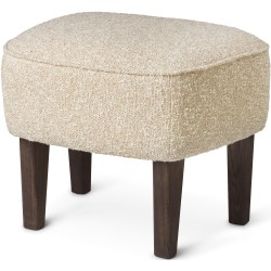 Ingeborg Pouf – Zero 001 Fabric + Dark stained oak - Audo Copenhagen