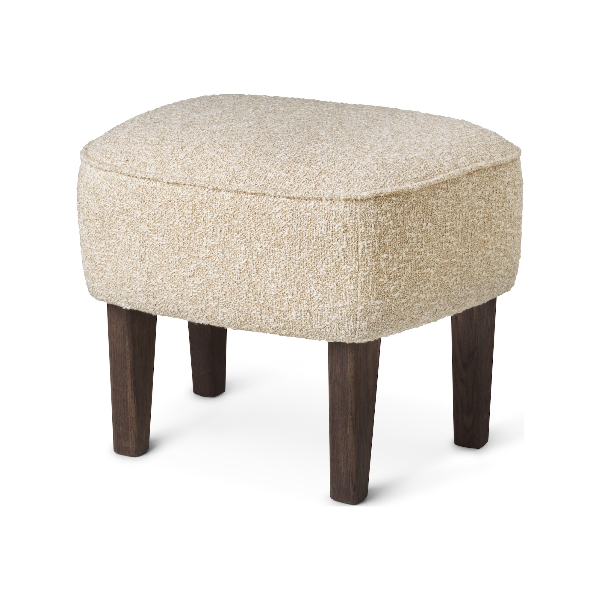 Ingeborg Pouf – Zero 001 Fabric + Dark stained oak - Audo Copenhagen