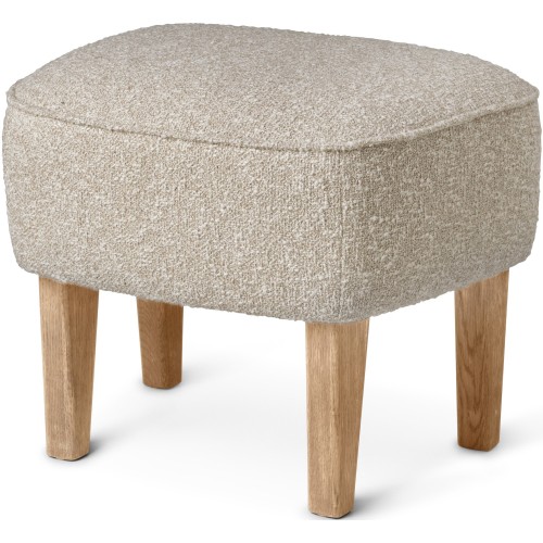 Pouf Ingeborg – Tissu Zero 012 + Chêne naturel - Audo Copenhagen