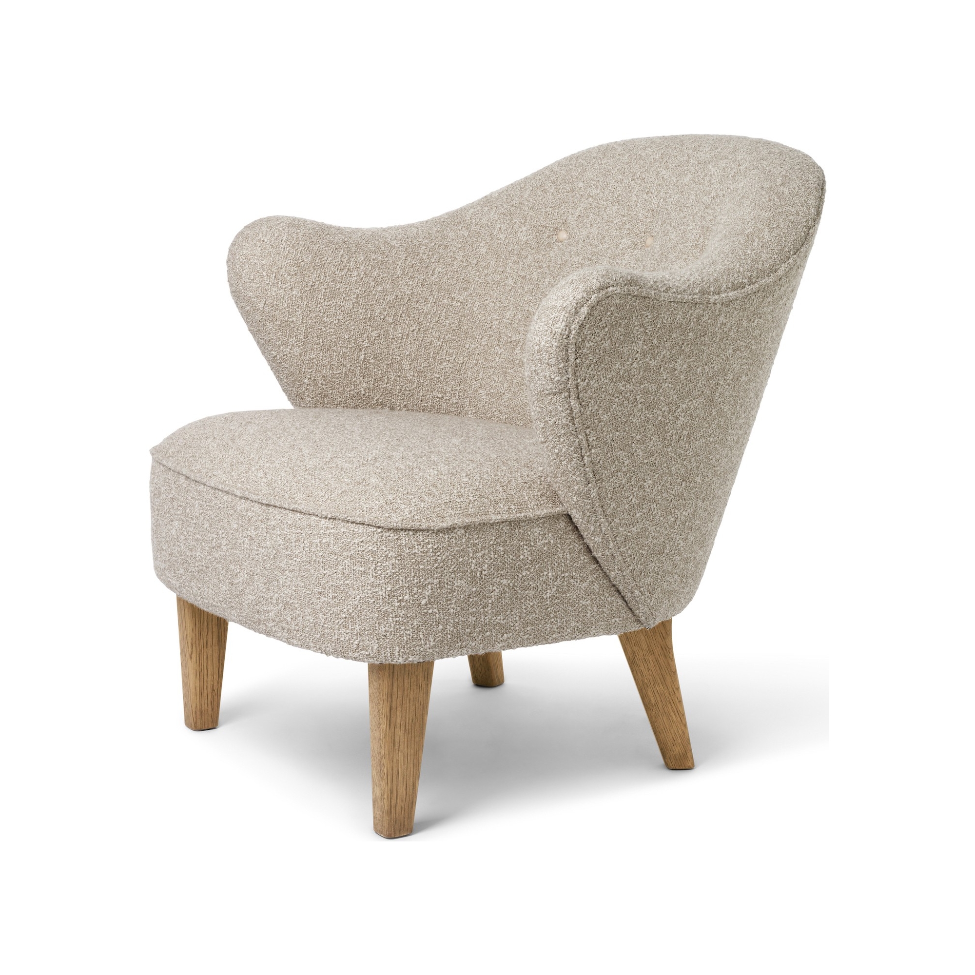 Fauteuil Ingeborg – Tissu Zero 012 + Chêne naturel - Audo Copenhagen