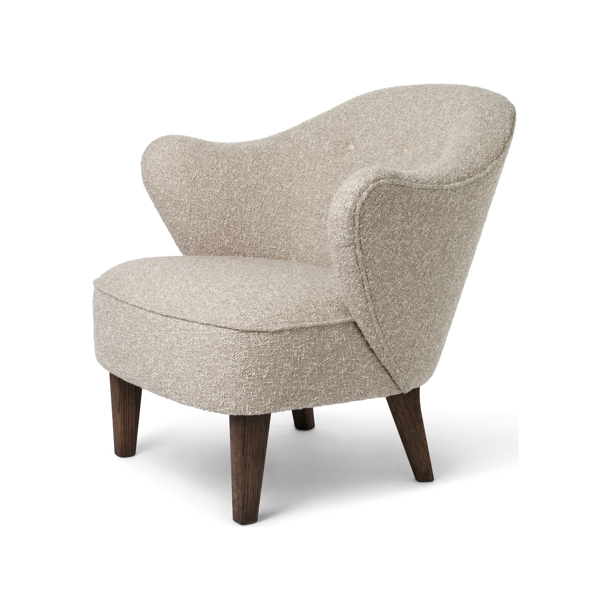 Fauteuil Ingeborg – Tissu Zero 012 + Chêne teinté foncé - Audo Copenhagen