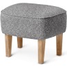 Pouf Ingeborg – Tissu Zero 016 + Chêne naturel - Audo Copenhagen