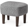 Pouf Ingeborg – Tissu Zero 016 + Chêne teinté foncé - Audo Copenhagen