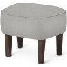 Ingeborg Pouf – Vidar 123 Fabric + Dark stained oak - Audo Copenhagen