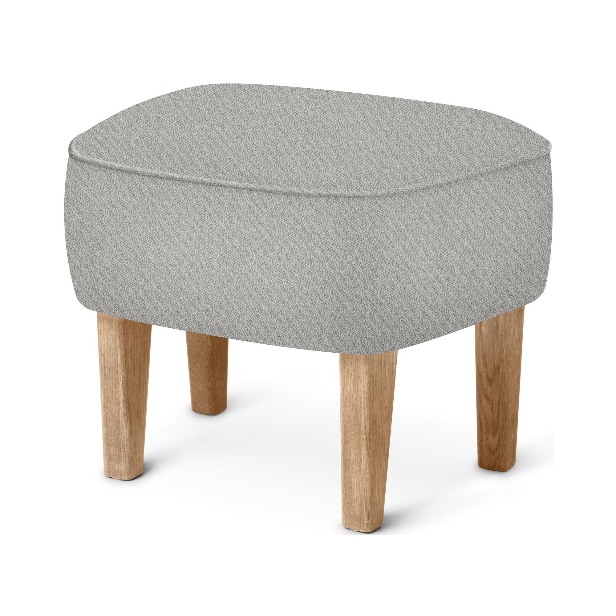 Pouf Ingeborg – Tissu Vidar 123 + Chêne naturel - Audo Copenhagen