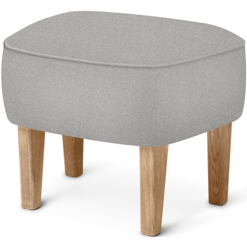 Ingeborg Pouf – Vidar 123 Fabric + Natural oak - Audo Copenhagen