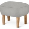 Ingeborg Pouf – Vidar 123 Fabric + Natural oak - Audo Copenhagen