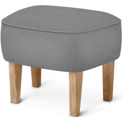 Ingeborg Pouf – Vidar 133 Fabric + Natural oak - Audo Copenhagen