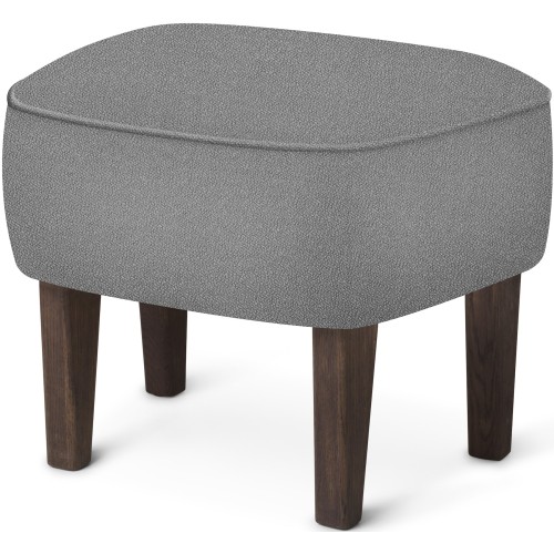 Pouf Ingeborg – Tissu Vidar 133 + Chêne teinté foncé - Audo Copenhagen