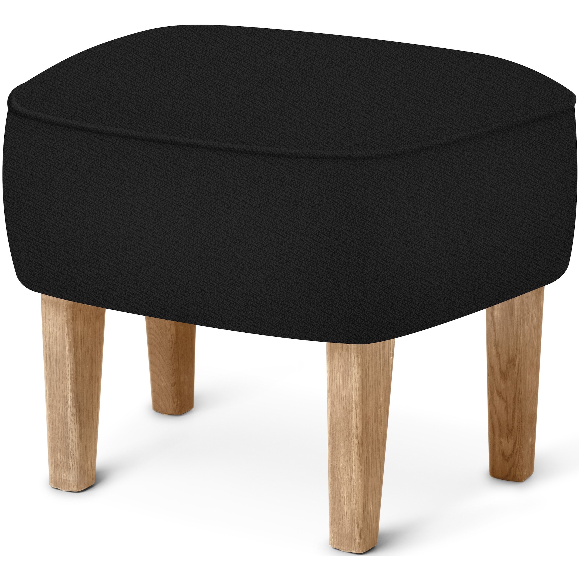 Ingeborg Pouf – Vidar 182 Fabric + Natural oak - Audo Copenhagen