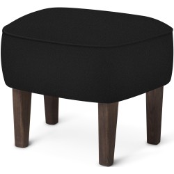 Ingeborg Pouf – Vidar 182 Fabric + Dark stained oak - Audo Copenhagen