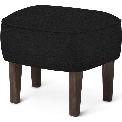 Ingeborg Pouf – Vidar 182 Fabric + Dark stained oak - Audo Copenhagen