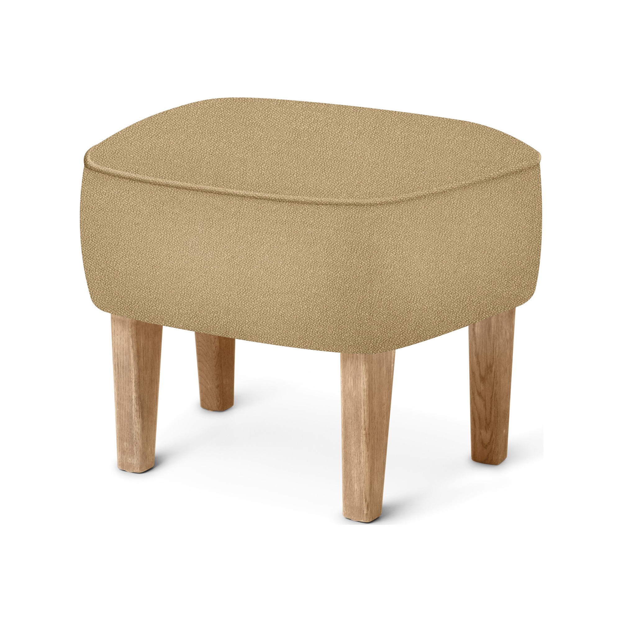 Ingeborg Pouf – Vidar 323 Fabric + Natural oak - Audo Copenhagen