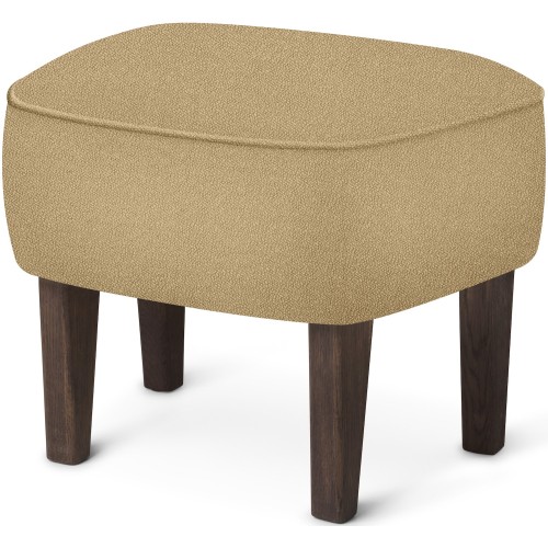 Ingeborg Pouf – Vidar 323 Fabric + Dark stained oak - Audo Copenhagen