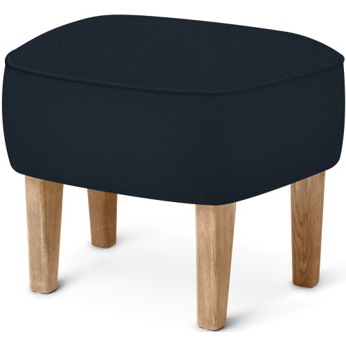 Ingeborg Pouf – Vidar 554 Fabric + Natural oak - Audo Copenhagen