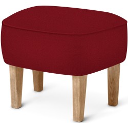 Ingeborg Pouf – Vidar 582 Fabric + Natural oak - Audo Copenhagen