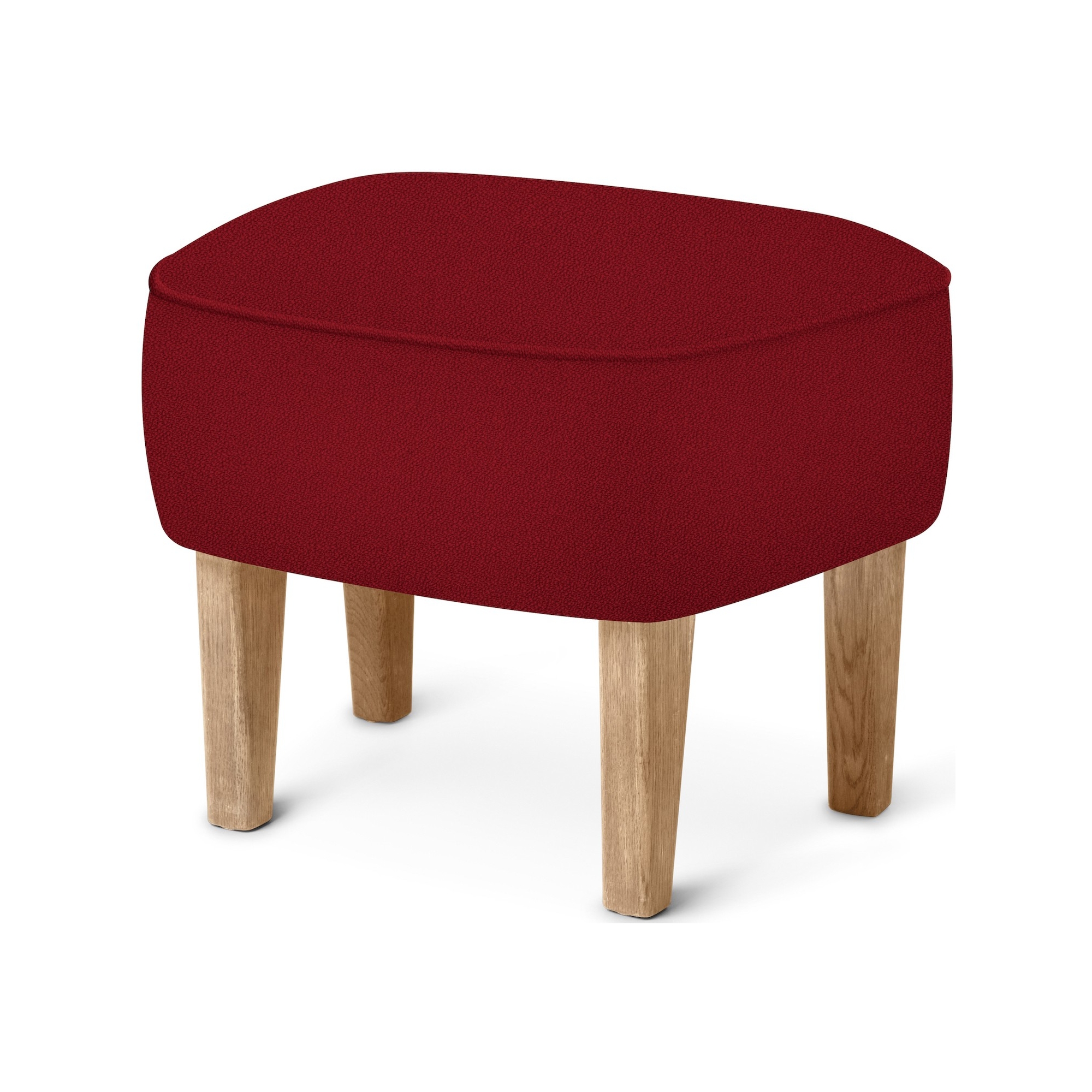 Ingeborg Pouf – Vidar 582 Fabric + Natural oak - Audo Copenhagen