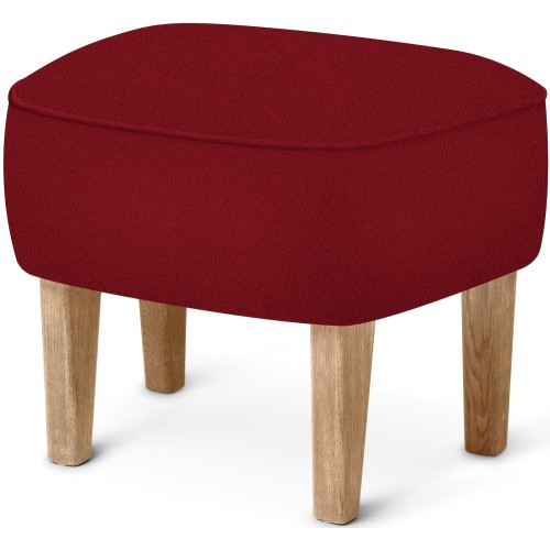 Pouf Ingeborg – Tissu Vidar 582 + Chêne naturel - Audo Copenhagen