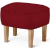 Ingeborg Pouf – Vidar 582 Fabric + Natural oak - Audo Copenhagen