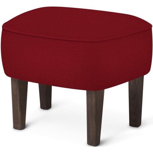 Ingeborg Pouf – Vidar 582 Fabric + Dark stained oak - Audo Copenhagen