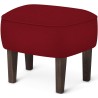 Ingeborg Pouf – Vidar 582 Fabric + Dark stained oak - Audo Copenhagen