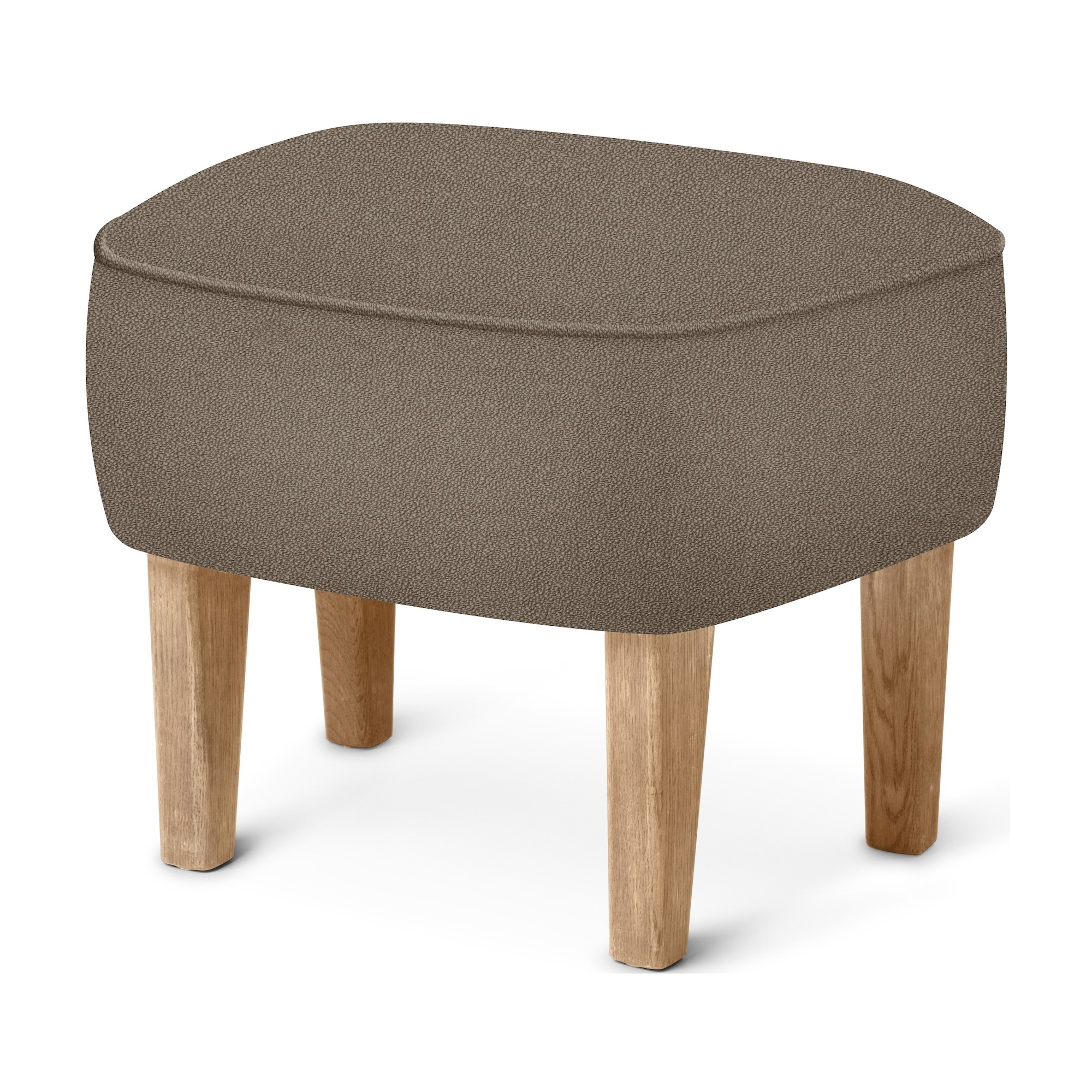 Ingeborg Pouf – Vidar 143 Fabric + Natural oak - Audo Copenhagen