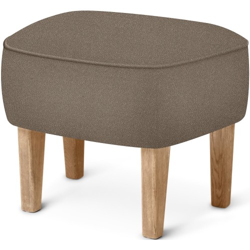 Ingeborg Pouf – Vidar 143 Fabric + Natural oak - Audo Copenhagen