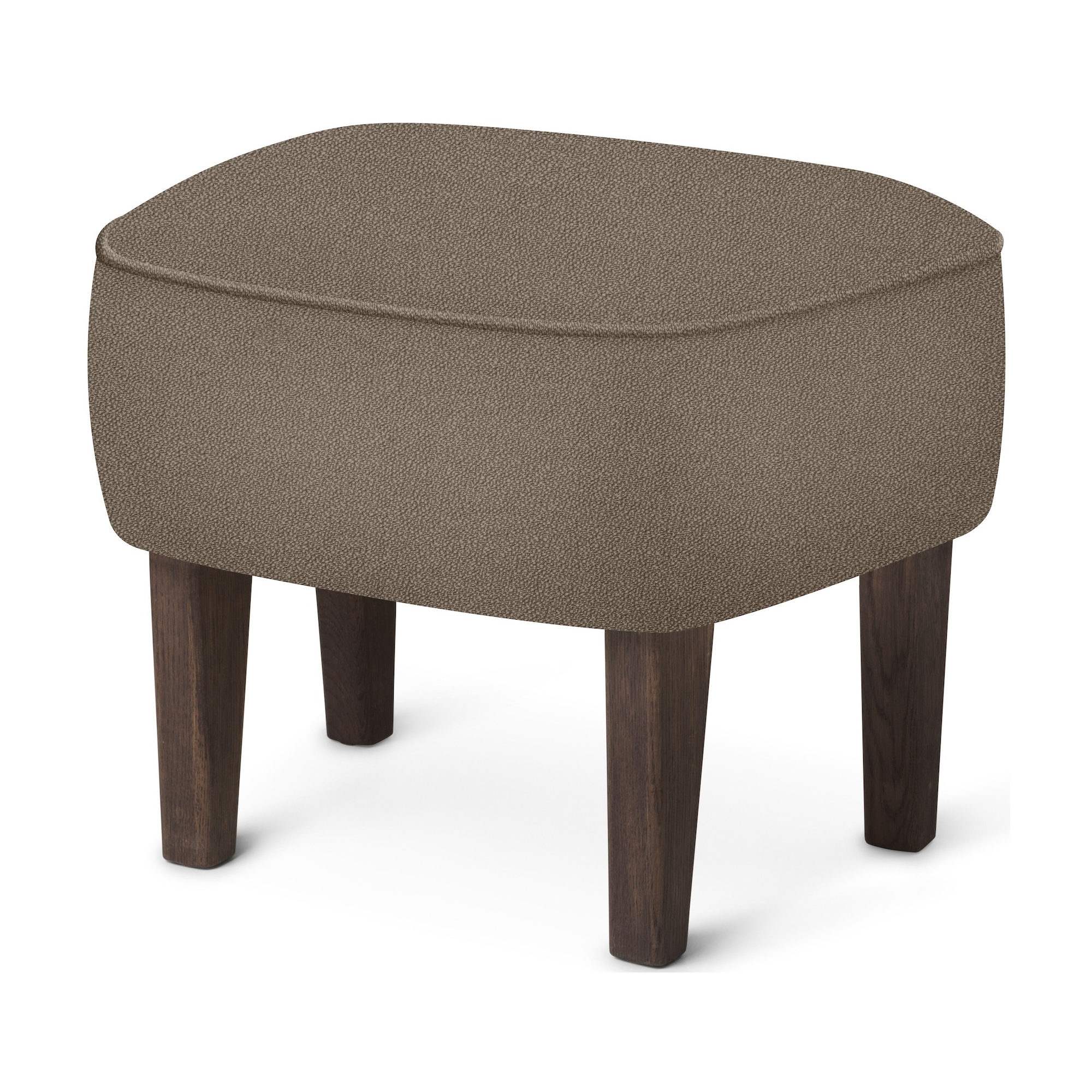 Ingeborg Pouf – Vidar 143 Fabric + Dark stained oak - Audo Copenhagen