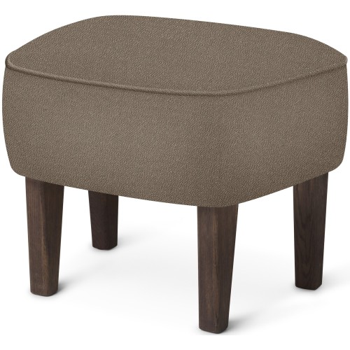 Pouf Ingeborg – Tissu Vidar 143 + Chêne teinté foncé - Audo Copenhagen