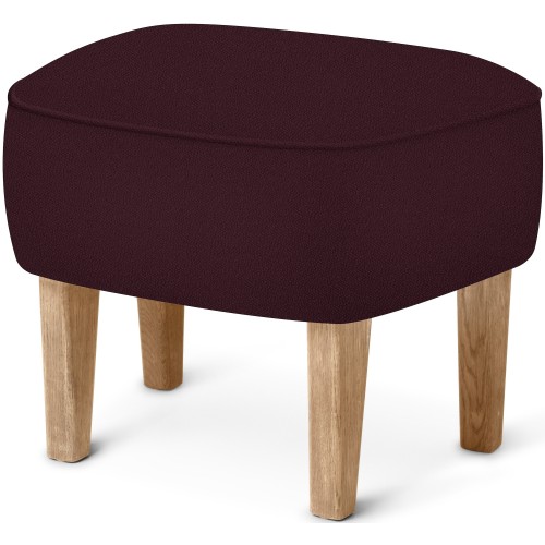 Ingeborg Pouf – Vidar 693 Fabric + Natural oak - Audo Copenhagen