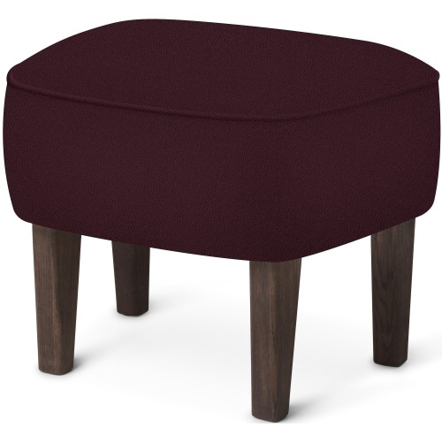 Ingeborg Pouf – Vidar 693 Fabric + Dark stained oak - Audo Copenhagen