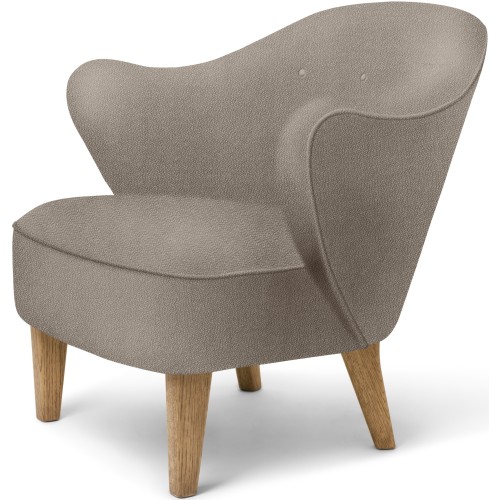 Fauteuil Ingeborg – Tissu Vidar 222 + Chêne naturel - Audo Copenhagen