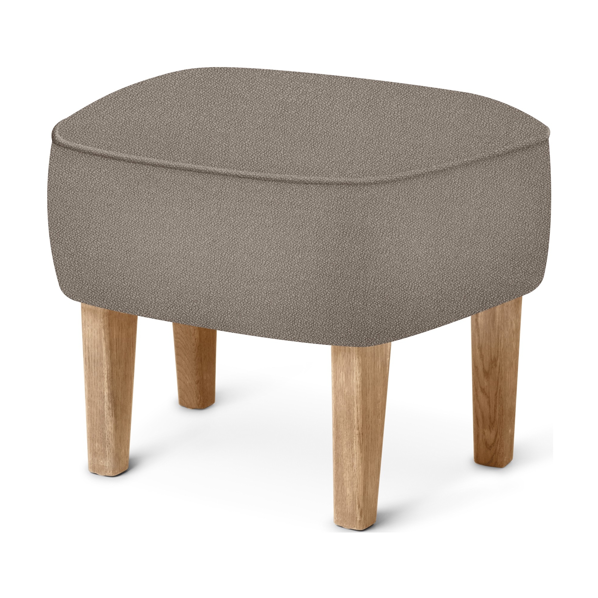 Pouf Ingeborg – Tissu Vidar 222 + Chêne naturel - Audo Copenhagen