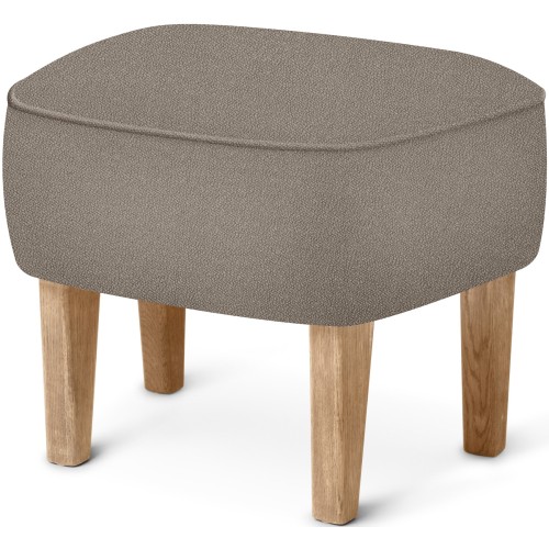 Ingeborg Pouf – Vidar 222 Fabric + Natural oak - Audo Copenhagen