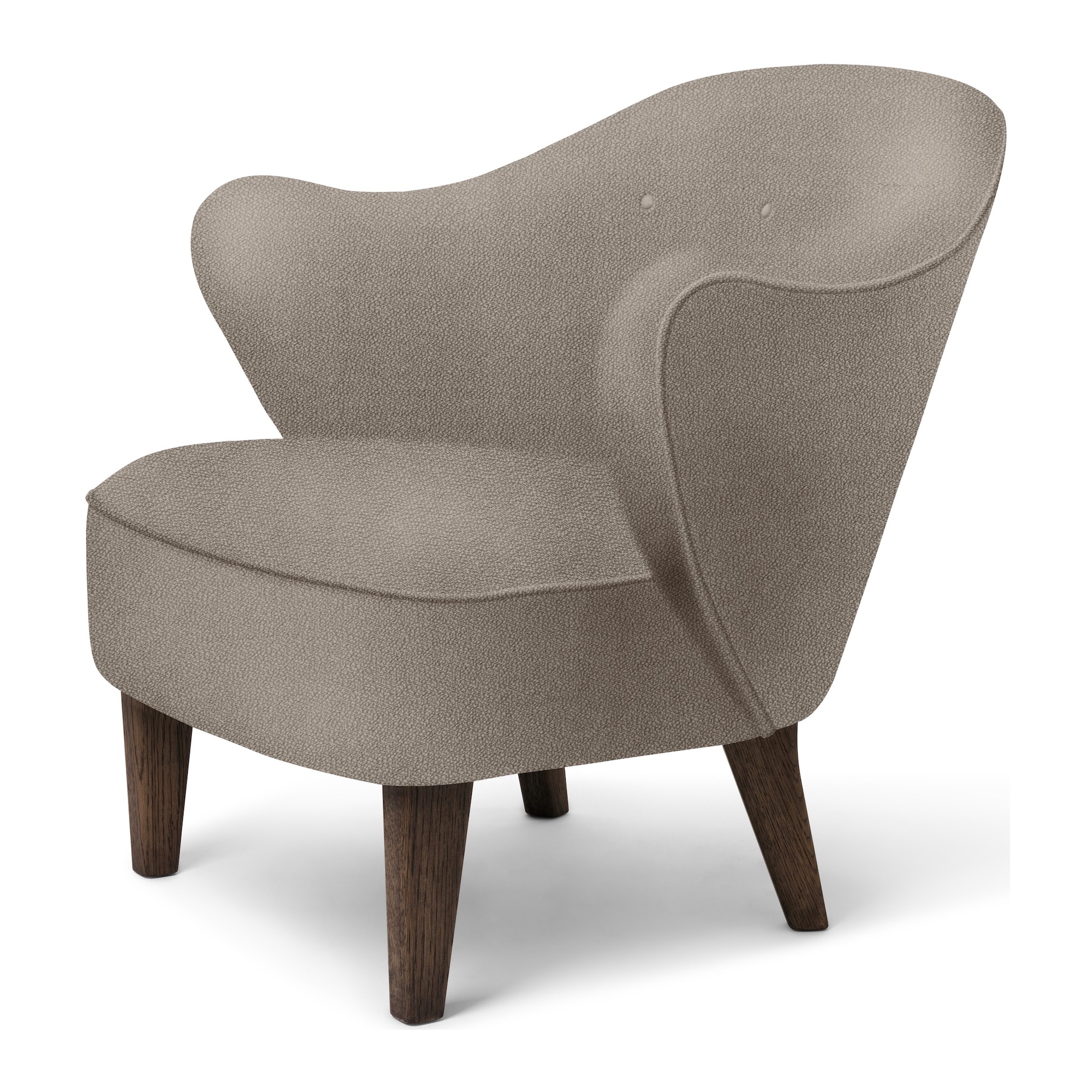 Fauteuil Ingeborg – Tissu Vidar 222 + Chêne teinté foncé - Audo Copenhagen