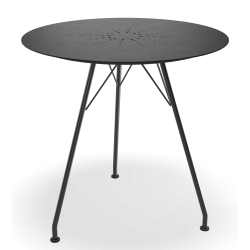 table d'extérieur Circum - Aluminium noir - Ø74 cm - Houe