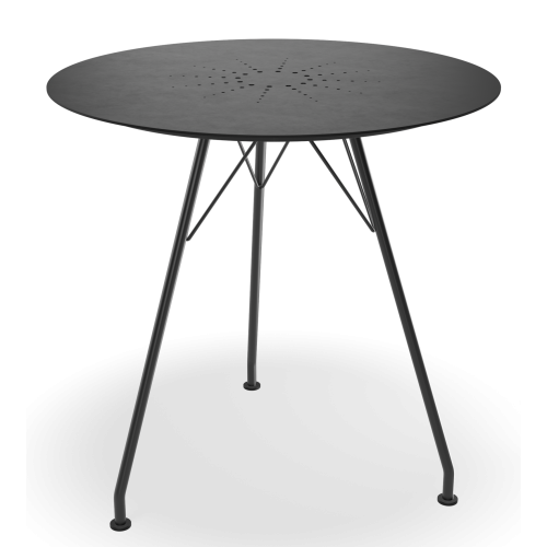 table d'extérieur Circum - Aluminium noir - Ø74 cm - Houe