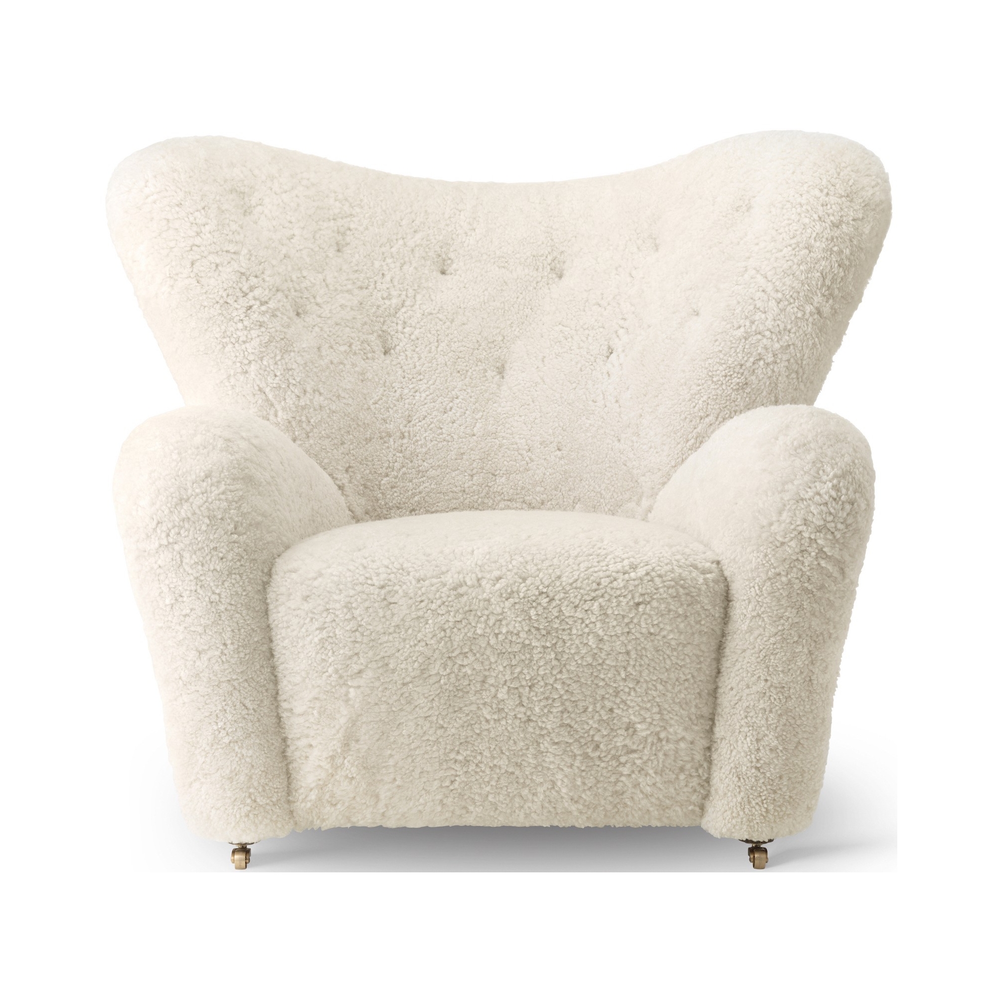 The Tired Man, Lounge chair – Off-White Sheepskin - Audo Copenhagen