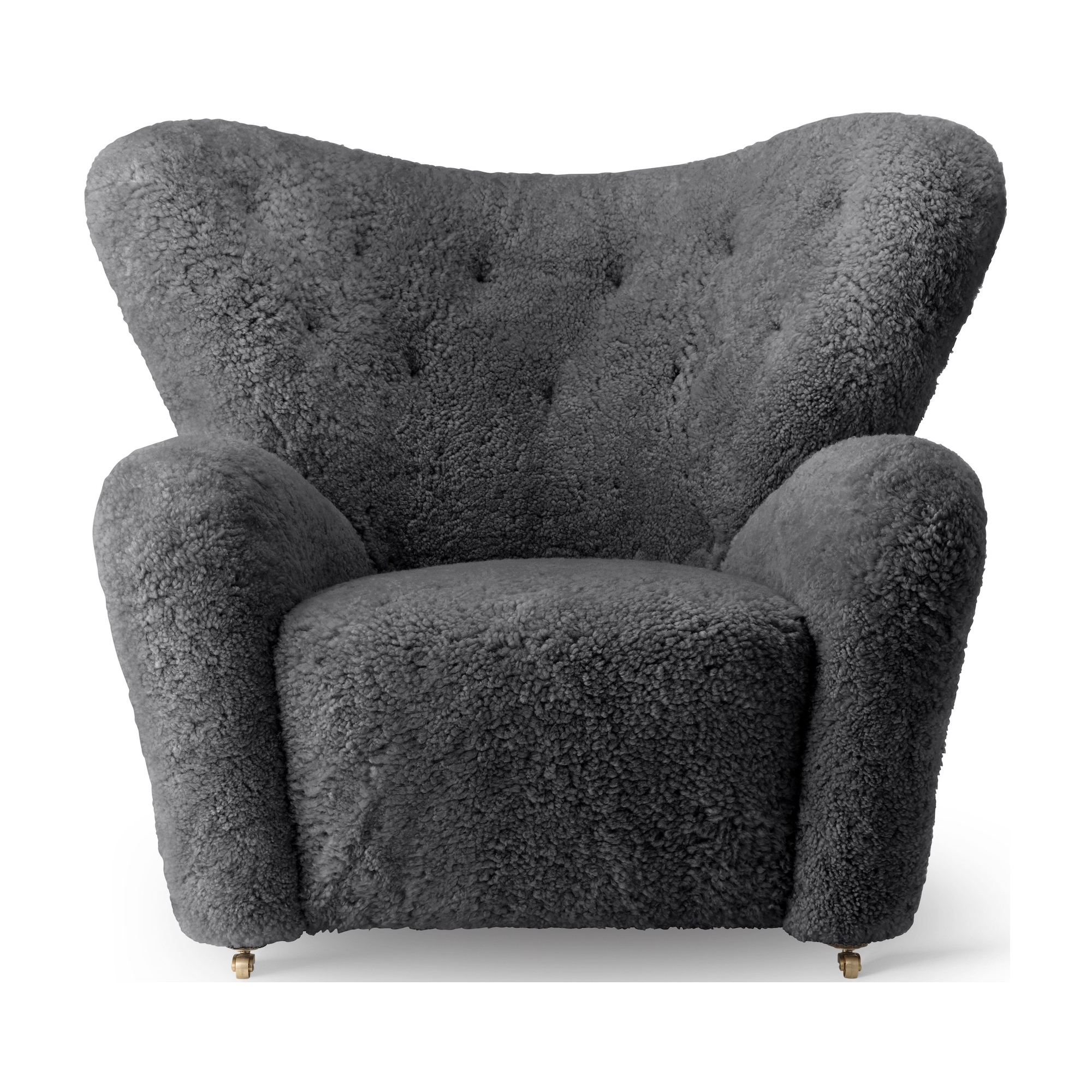 The Tired Man, Lounge chair – Anthracite Sheepskin - Audo Copenhagen